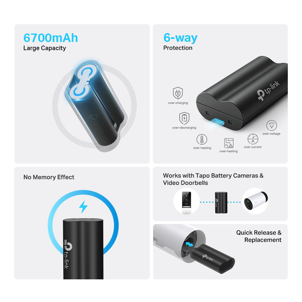 Spare battery for Tp-link wireless cameras