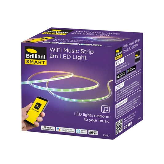智能 Wi-Fi 音乐 LED 灯条 - 2m