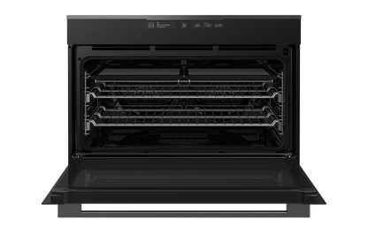 90cm Dark stainless steel multifunction oven with Bake +Steam & pyrolytic cleaning EVEP916DSD