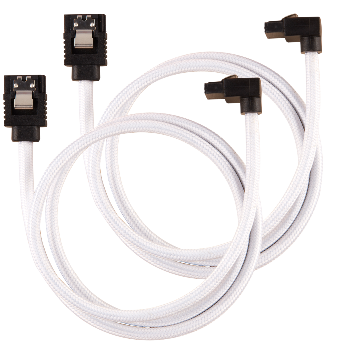 Premium Sleeved SATA 6Gbps 60cm 90° Connector Cable