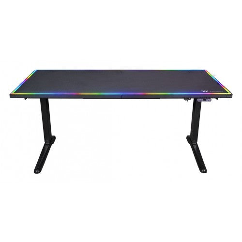 带 RGB 的 20 级电动高度可调游戏桌