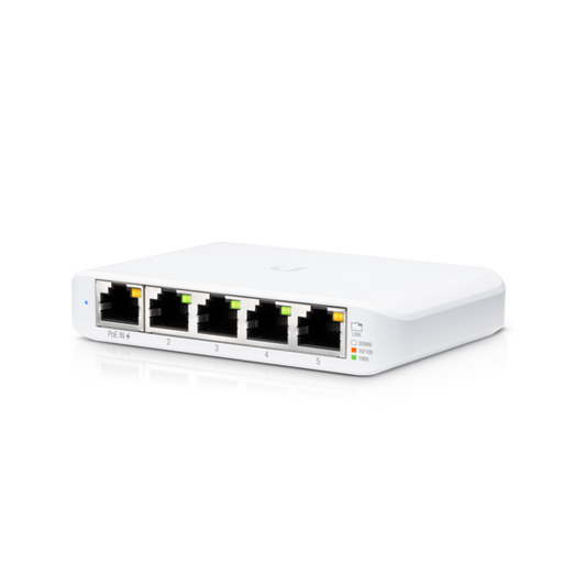 UniFi、USW Flex Mini 5 端口千兆交换机、