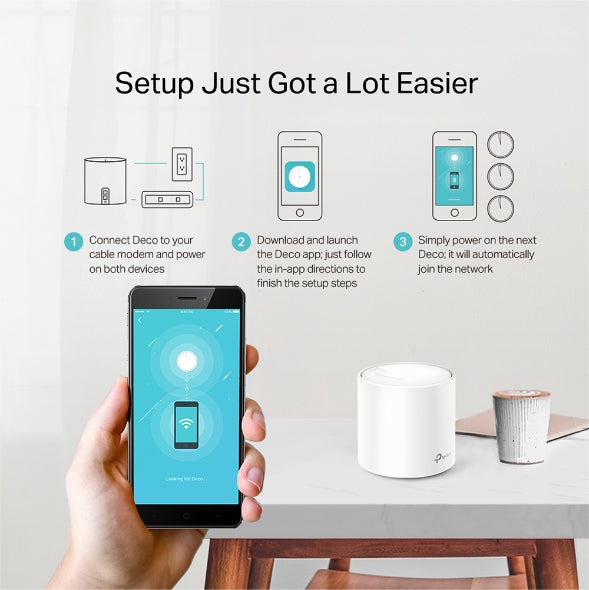 Deco X20 Wi-Fi 6 Whole Home Mesh Wi-Fi System